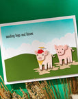 Spellbinders - On the Farm Collection - Clear Stamp & Dies - Ham It Up-ScrapbookPal