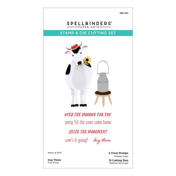 Spellbinders - On the Farm Collection - Clear Stamp &amp; Dies - Hay There-ScrapbookPal