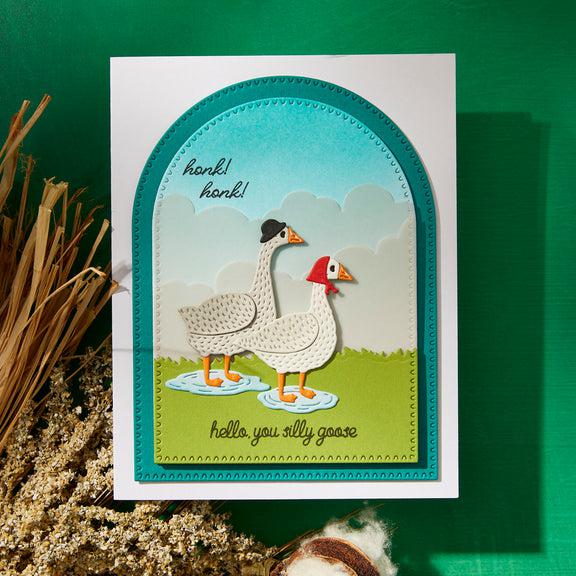 Spellbinders - On the Farm Collection - Clear Stamp & Dies - Honk Honk-ScrapbookPal