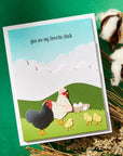 Spellbinders - On the Farm Collection - Clear Stamp & Dies - Spring Chicken-ScrapbookPal