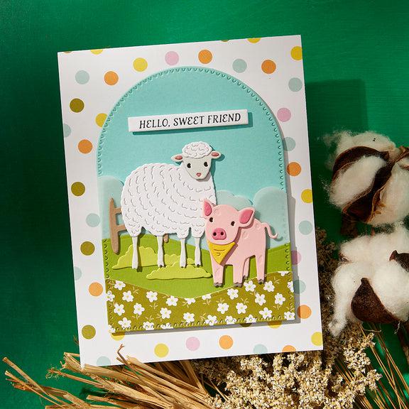 Spellbinders - On the Farm Collection - Dies - Perfect Touch Arches and Tags-ScrapbookPal