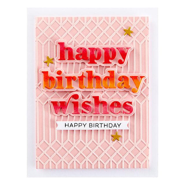 Spellbinders - Out and About Collection - Dies - Happy Birthday Wishes-ScrapbookPal
