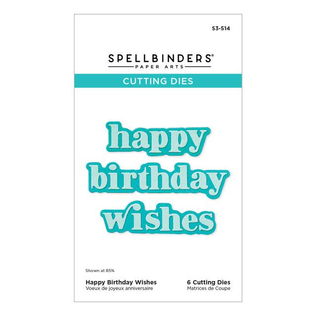 Spellbinders - Out and About Collection - Dies - Happy Birthday Wishes-ScrapbookPal