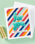 Spellbinders - Out and About Collection - Dies - Stitched Thank You & For You-ScrapbookPal