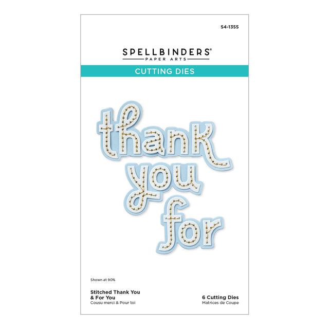 Spellbinders - Out and About Collection - Dies - Stitched Thank You &amp; For You-ScrapbookPal