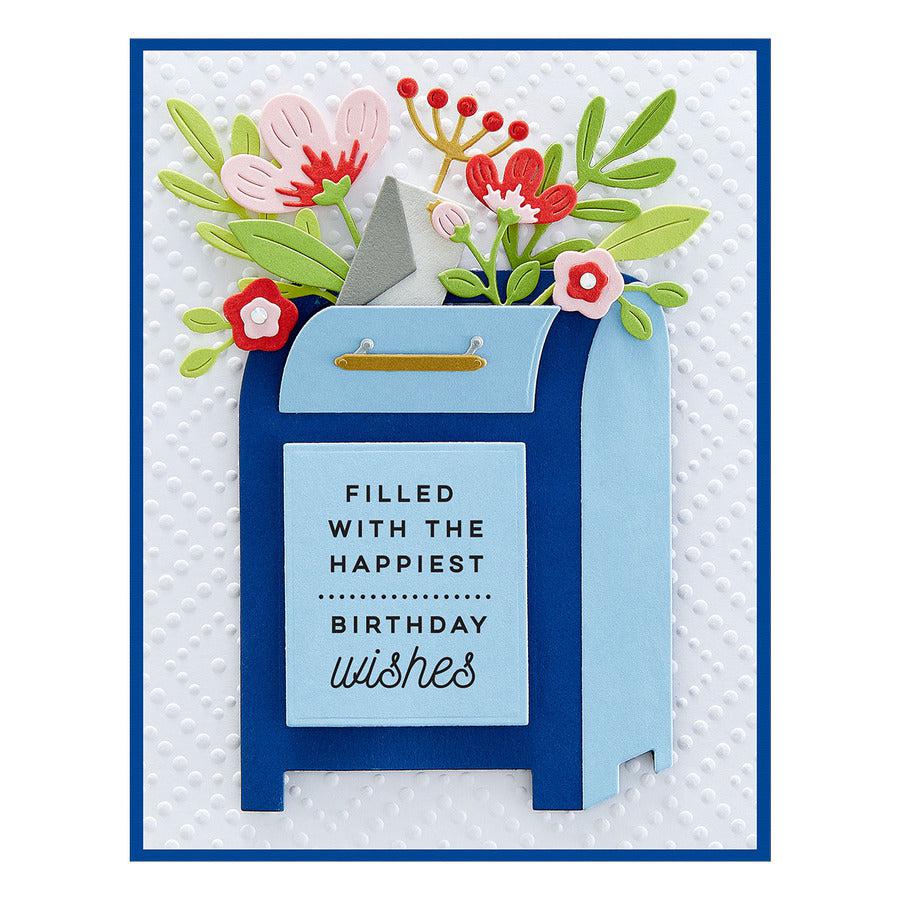 Spellbinders - Parcel & Post Collection - Clear Stamps - Parcel & Post Sentiments-ScrapbookPal