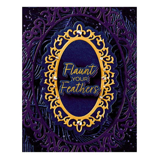 Spellbinders - Peacock Paradise Collection - Dies - Cameo Frames-ScrapbookPal