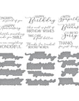Spellbinders - Pressed Posies Collection - Press Plate & Dies - You are Everything Sentiments-ScrapbookPal