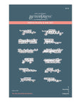 Spellbinders - Pressed Posies Collection - Press Plate & Dies - You are Everything Sentiments-ScrapbookPal
