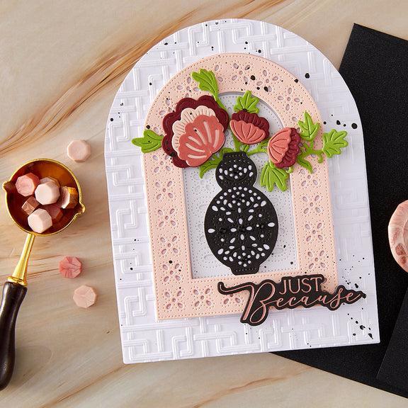 Spellbinders - Regal Reflections Collection - Dies - Arch Punch & Pierce Plate-ScrapbookPal