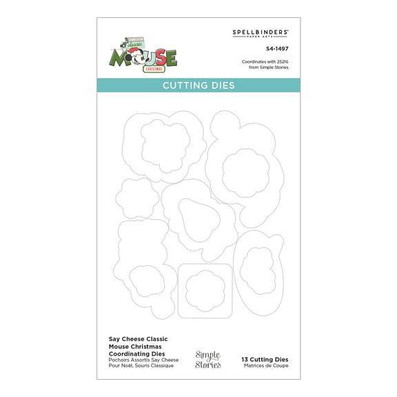 Spellbinders - Say Cheese Classic Mouse Christmas Collection - Dies - Say Cheese-ScrapbookPal