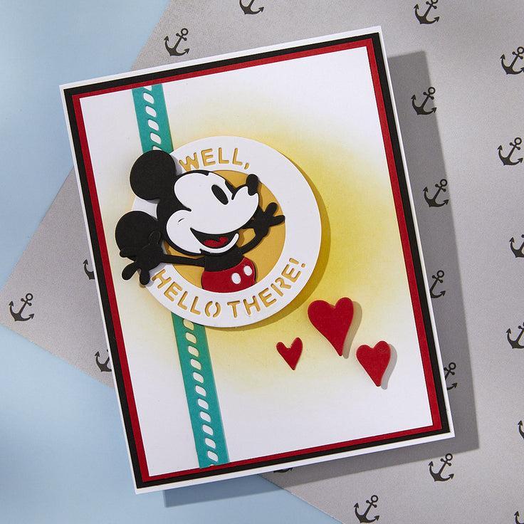 Spellbinders - Say Cheese Classic Mouse - Dies - Frame &amp; Sentiments-ScrapbookPal