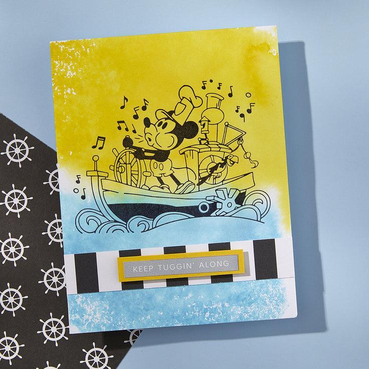 Spellbinders - Say Cheese Classic Mouse - Press Plate &amp; Dies - Steamboat Willie-ScrapbookPal