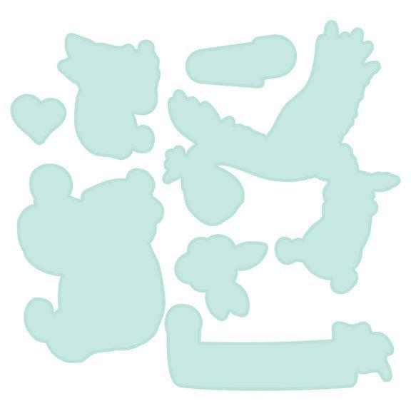Spellbinders - Say Cheese Classic Pooh Baby Collection - Dies - Hello Baby-ScrapbookPal
