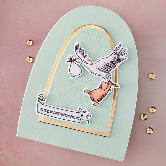 Spellbinders - Say Cheese Classic Pooh Baby Collection - Dies - Hello Baby-ScrapbookPal
