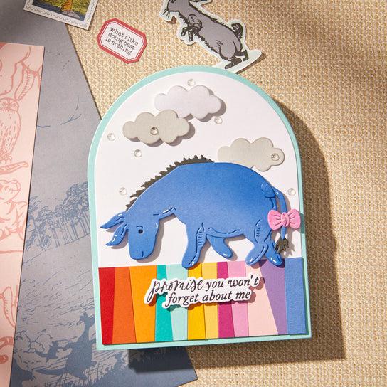 Spellbinders - Say Cheese Classic Pooh Collection - Press Plates &amp; Dies - Silly Old Bear Sentiments-ScrapbookPal