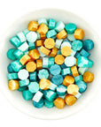 Spellbinders - Sealed by Spellbinders Collection - Must-Have Wax Bead Mix - Teal-ScrapbookPal