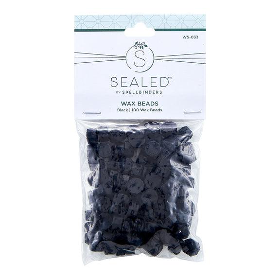 Spellbinders - Sealed by Spellbinders Collection - Wax Beads - Black-ScrapbookPal