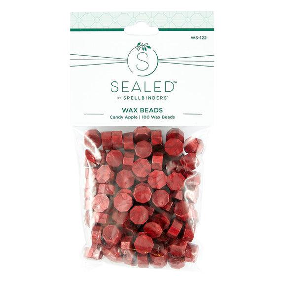 Spellbinders - Sealed by Spellbinders Collection - Wax Beads - Candy Apple-ScrapbookPal