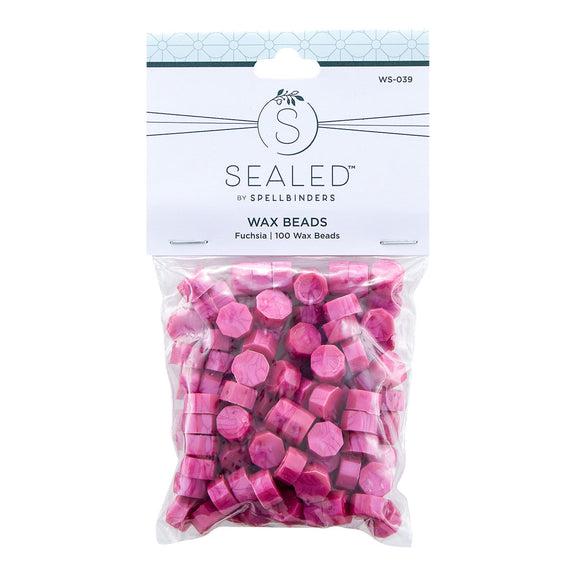 Spellbinders - Sealed by Spellbinders Collection - Wax Beads - Fuchsia-ScrapbookPal