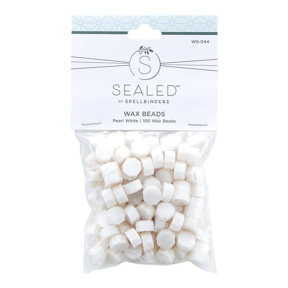 Spellbinders - Sealed by Spellbinders Collection - Wax Beads - Pearl White-ScrapbookPal