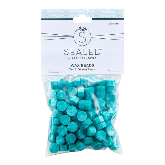 Spellbinders - Sealed by Spellbinders Collection - Wax Beads - Teal-ScrapbookPal