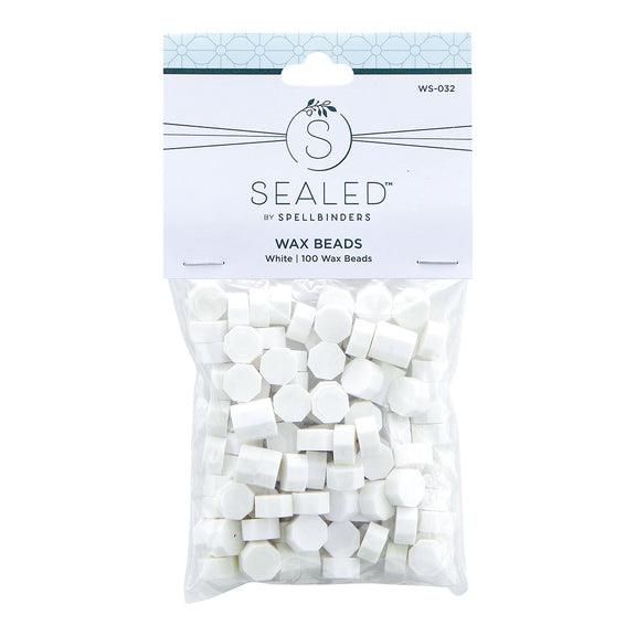 Spellbinders - Sealed by Spellbinders Collection - Wax Beads - White-ScrapbookPal