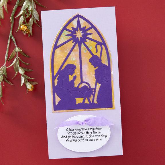 Spellbinders - Season of Wonder Collection - Clear Stamps - Christmas Blessings Sentiments-ScrapbookPal