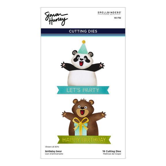 Spellbinders - Sending Hugs Collection - Dies - Birthday Bear-ScrapbookPal
