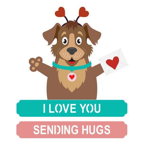 Spellbinders - Sending Hugs Collection - Dies - Darling Dog-ScrapbookPal