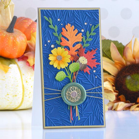 Spellbinders - Serenade of Autumn Collection - Dies - Autumn Sealed Sprigs-ScrapbookPal