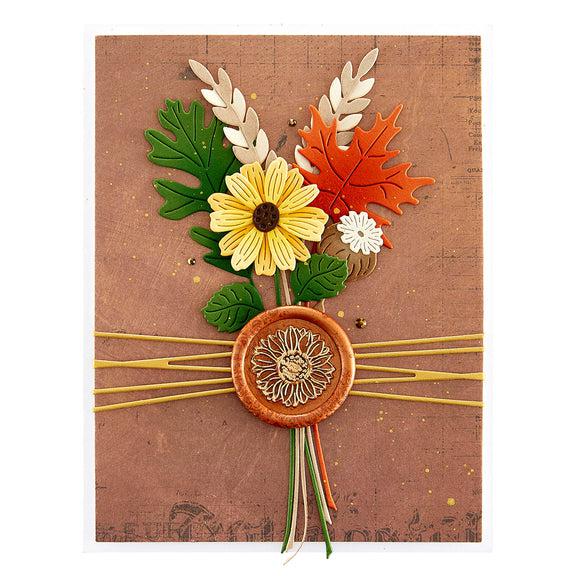 Spellbinders - Serenade of Autumn Collection - Dies - Autumn Sealed Sprigs-ScrapbookPal