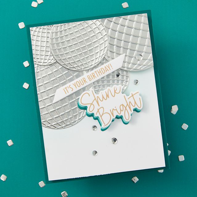 Spellbinders - Shine Bright Collection - Dies - Disco Balls-ScrapbookPal