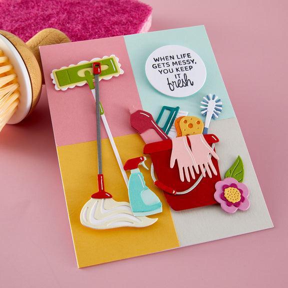 Spellbinders - Shiny New Day Collection - Dies - Squeaky Clean-ScrapbookPal