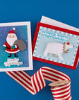 Spellbinders - Simon's Sentiments Collection - Letterpress + Foil Plate & Dies - Wonderful Winter Sentiments-ScrapbookPal