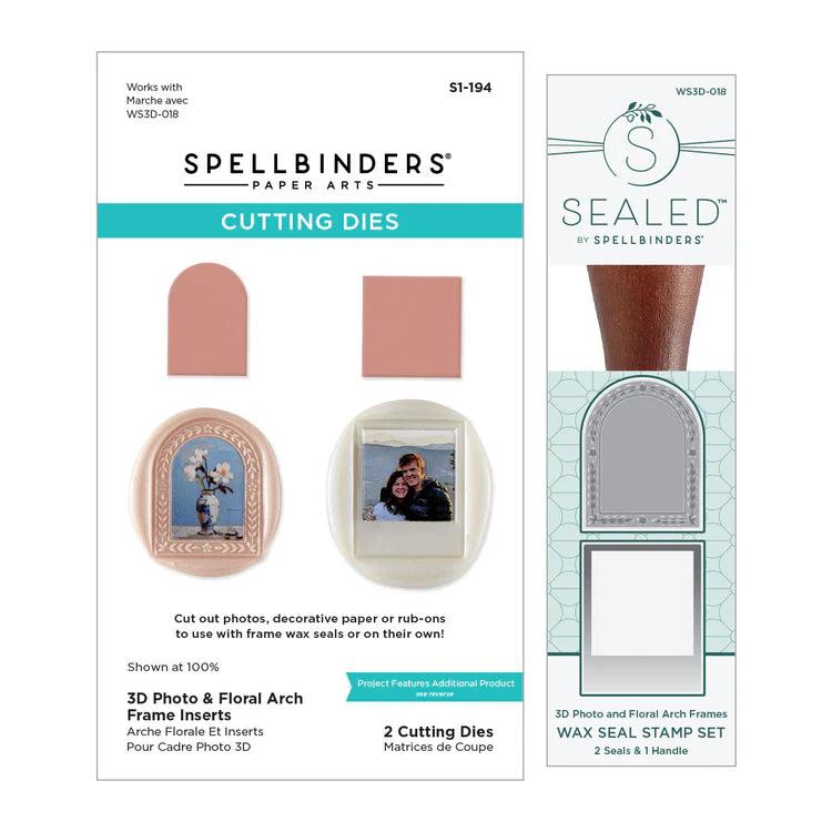 Spellbinders - Simply Halloween Collection - Wax Seal Stamp & Dies - 3D Photo & Floral Arch Frames-ScrapbookPal