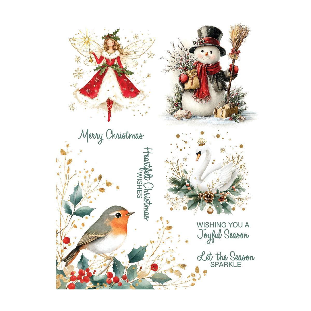 Spellbinders - Simply Made Collection - Rub-Ons - Joyful Season-ScrapbookPal