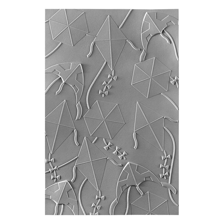 Spellbinders - Sky's the Limit Collection - 3D Embossing Folder - Flying Kites-ScrapbookPal