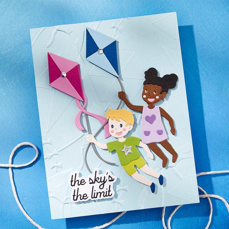 Spellbinders - Sky's the Limit Collection - Dies - Up and Away-ScrapbookPal