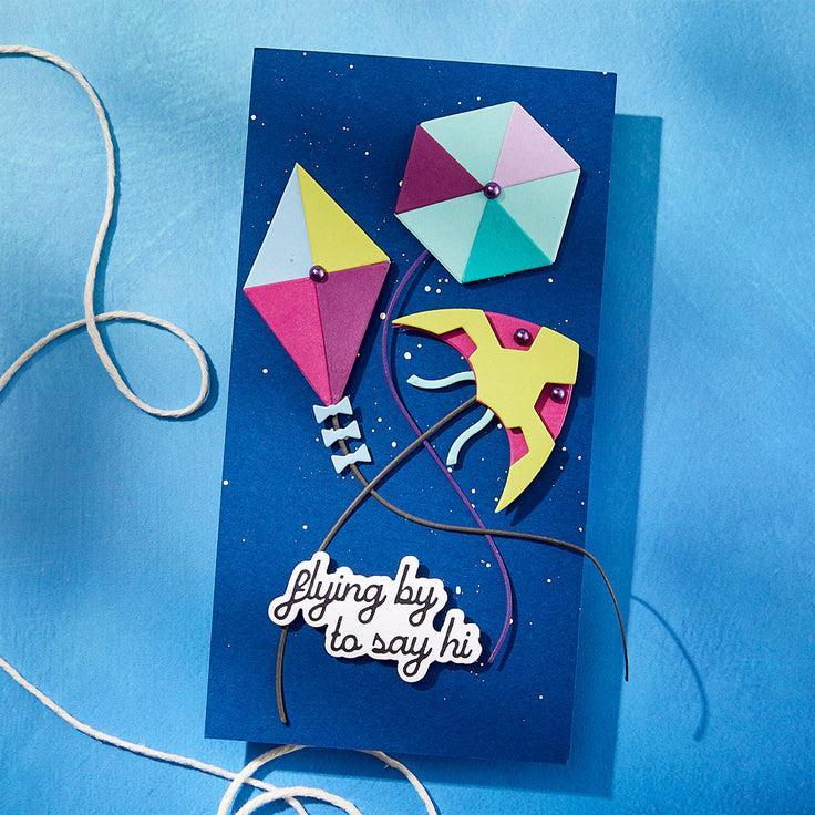 Spellbinders - Sky's the Limit Collection - Press Plates &amp; Dies - Soaring Sentiments-ScrapbookPal