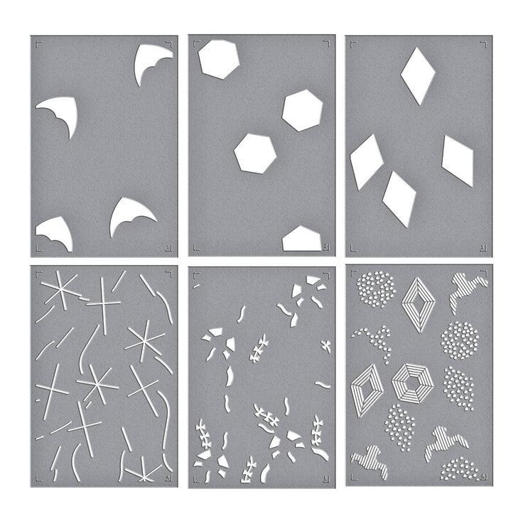 Spellbinders - Sky's the Limit Collection - Stencils - Layered Flying Kites-ScrapbookPal