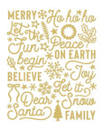 Spellbinders - Sleigh Bells Ring Collection - Foil Puffy Stickers-ScrapbookPal