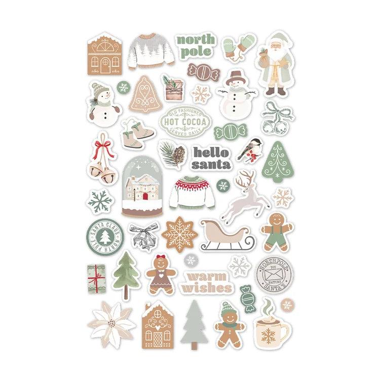 Spellbinders - Sleigh Bells Ring Collection - Puffy Stickers-ScrapbookPal