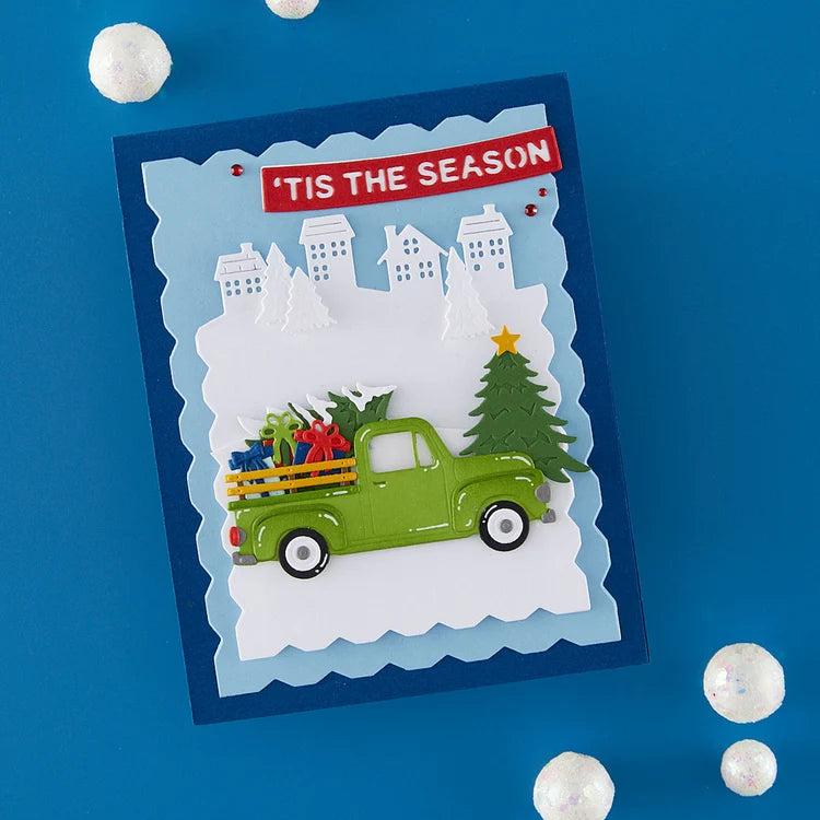 Spellbinders - Snow Globe Scenes Collection - Dies - Holiday Truck Scene-ScrapbookPal
