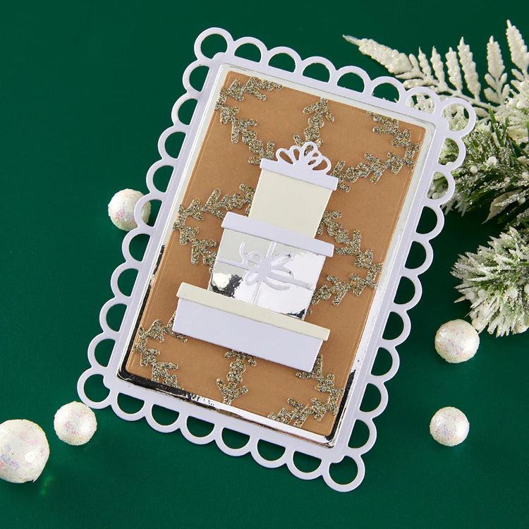 Spellbinders - Snowflake Kisses Collection - Dies - Snowflake Background-ScrapbookPal
