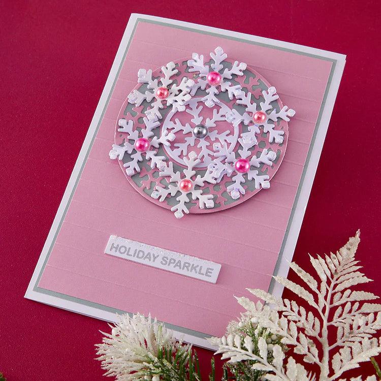 Spellbinders - Snowflake Kisses Collection - Dies - Snowflake Wreath-ScrapbookPal