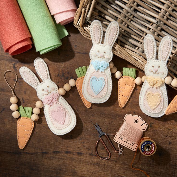 Spellbinders - Spring Felt Stitch &amp; Create Collection - Dies - Felt Carrot Companion-ScrapbookPal