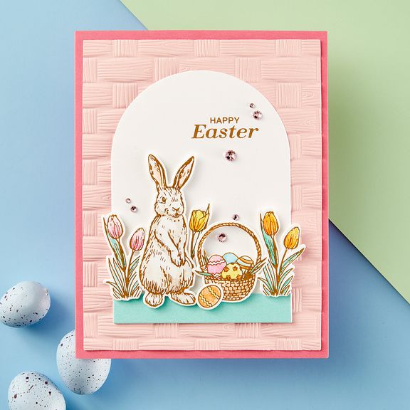 Spellbinders - Spring Sampler - 3D Embossing Folder - Woven-ScrapbookPal