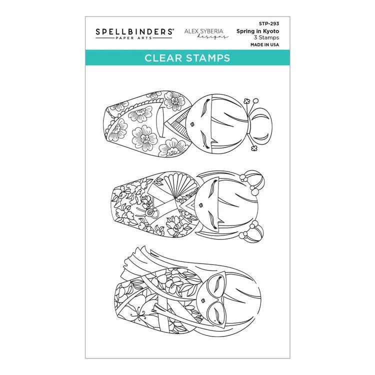 Spellbinders - Spring in Kyoto Collection - Clear Stamps - Spring in Kyoto-ScrapbookPal