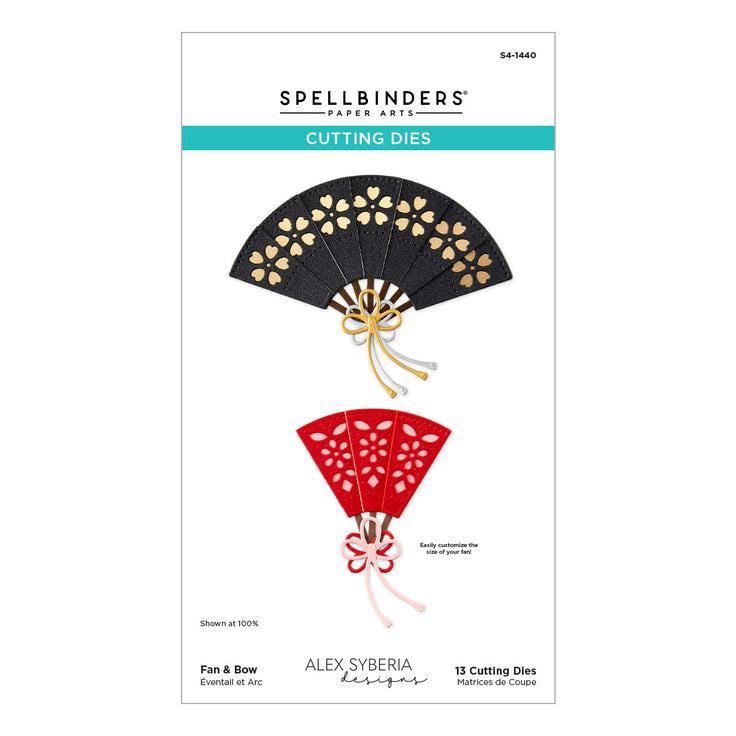 Spellbinders - Spring in Kyoto Collection - Dies - Fan &amp; Bow-ScrapbookPal